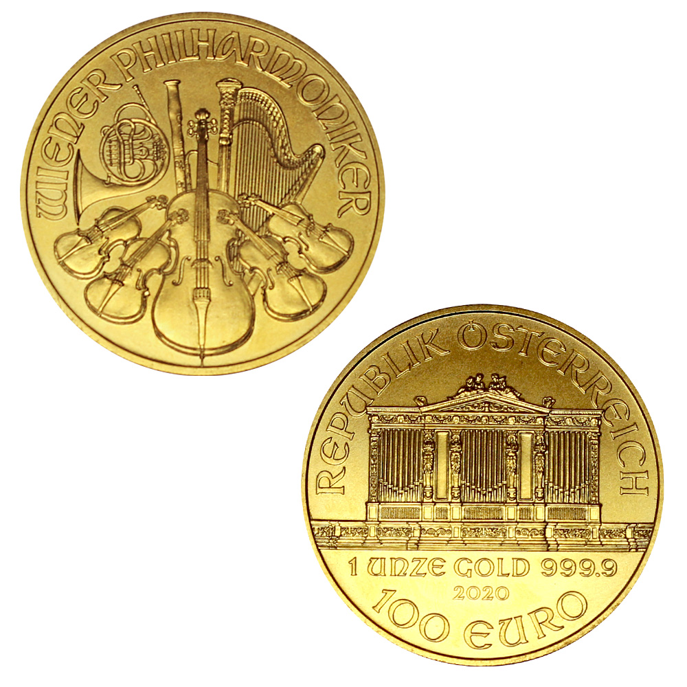 Gold Coin Circulated Philharmoniker 1 Oz