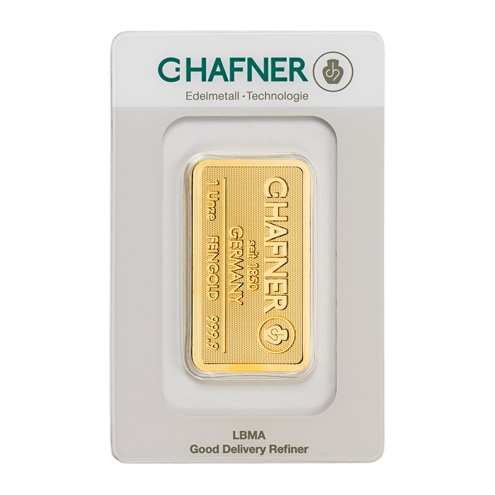 Gold Bar C.Hafner 1 Oz